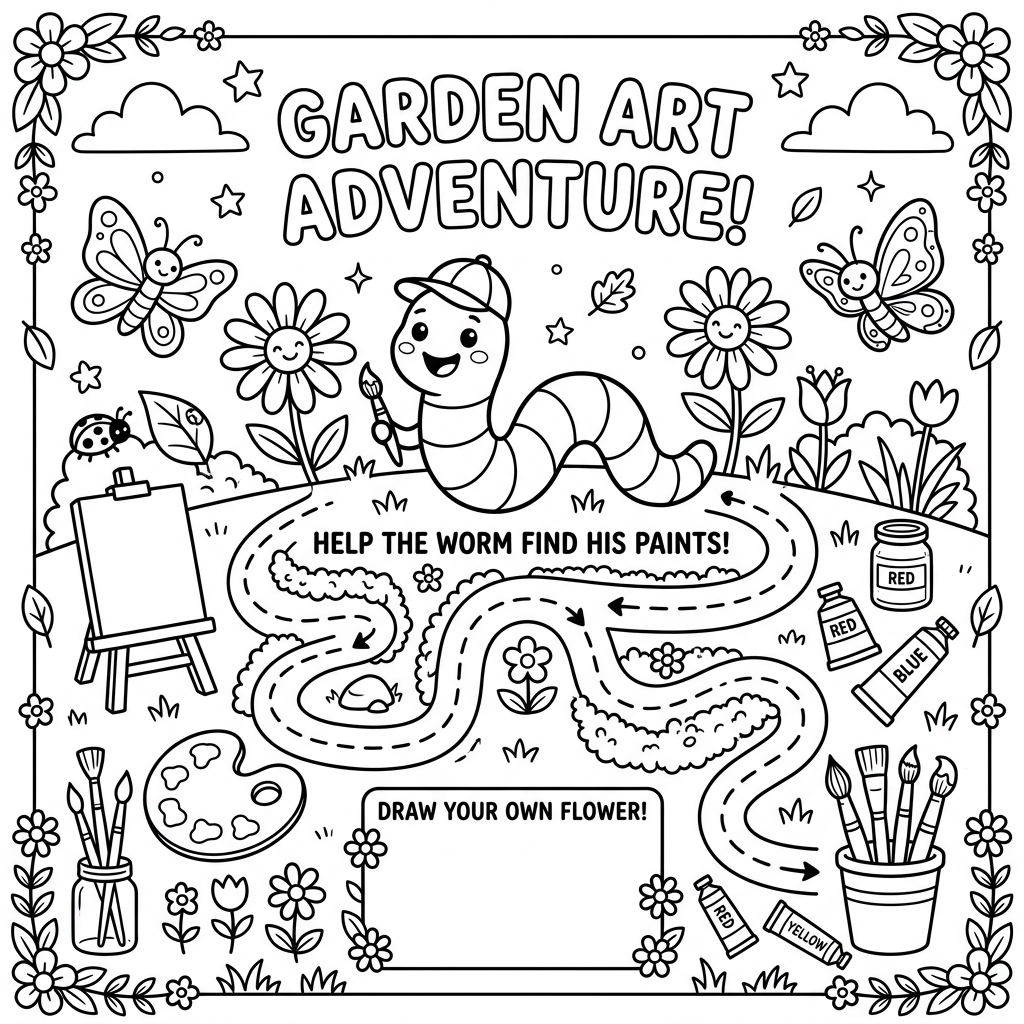 Bert coloring page preview